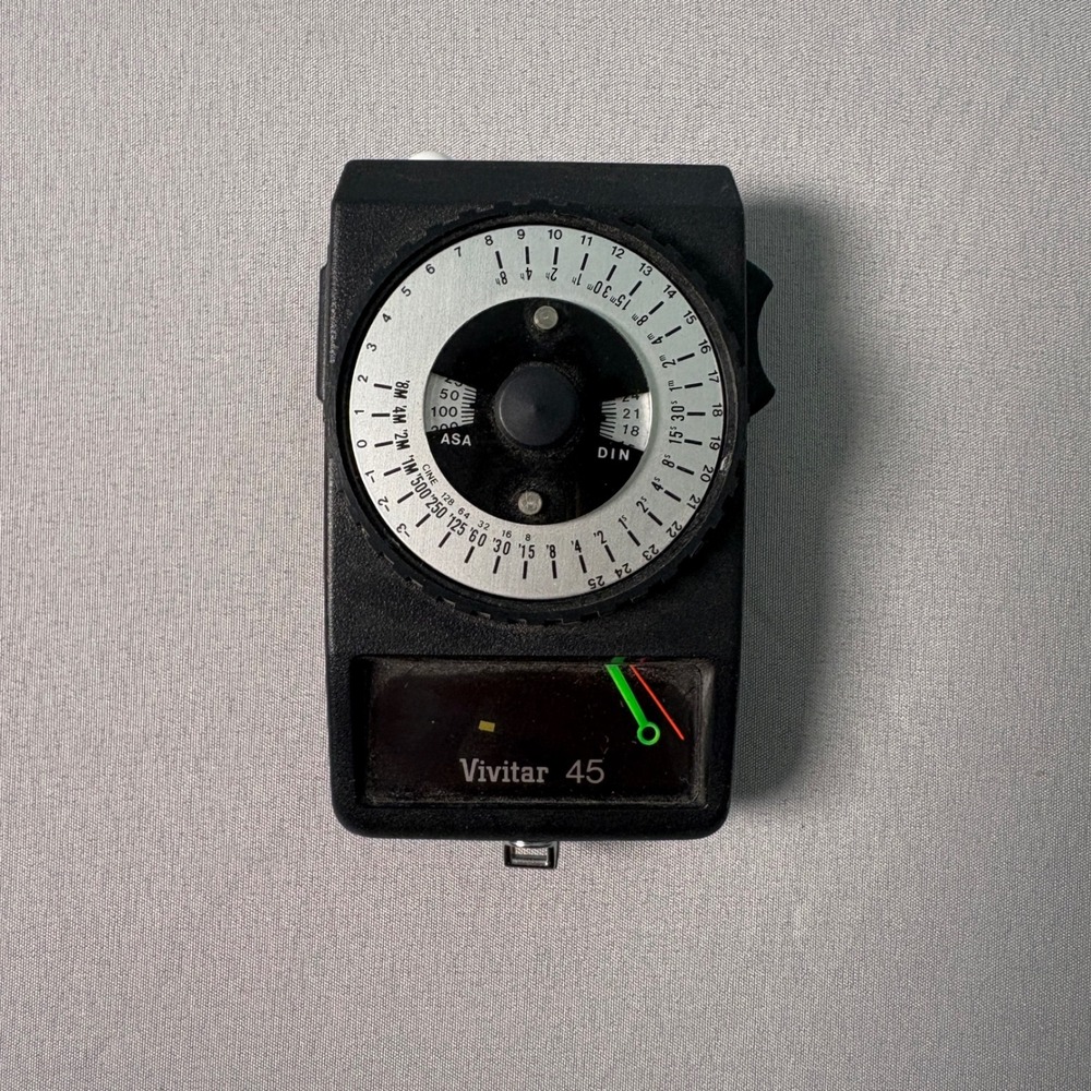 Untested Vivitar 45 Handheld Light Exposure Meter Analog Film Photography Japan
